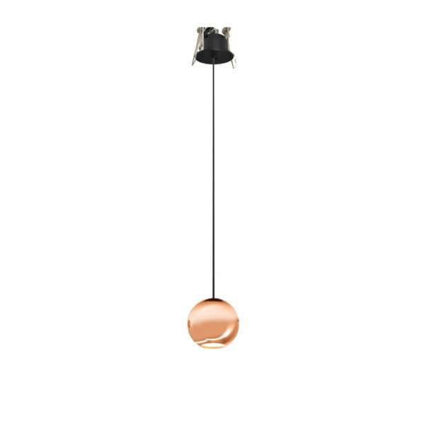 Suspension socle encastrable BORA rose doré (Suspensions Design & Déco / Éclairage intérieur LED)