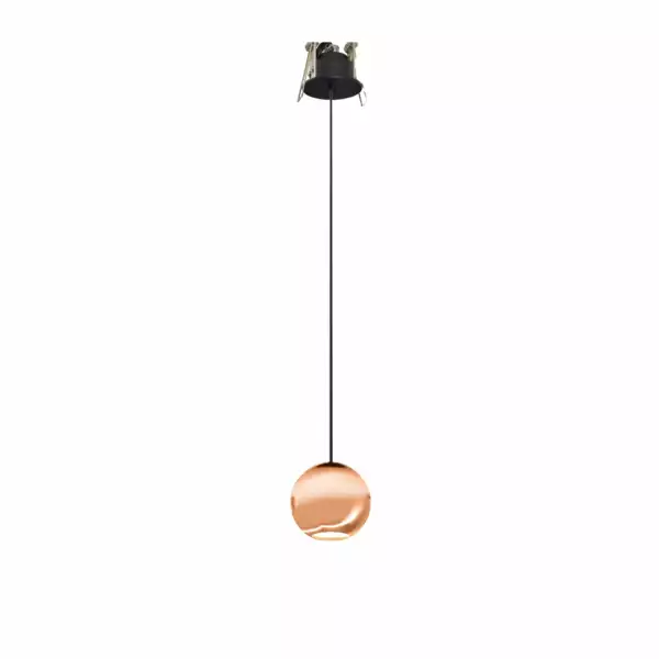 Suspension socle encastrable BORA rose doré (Suspensions Design & Déco / Éclairage intérieur LED)