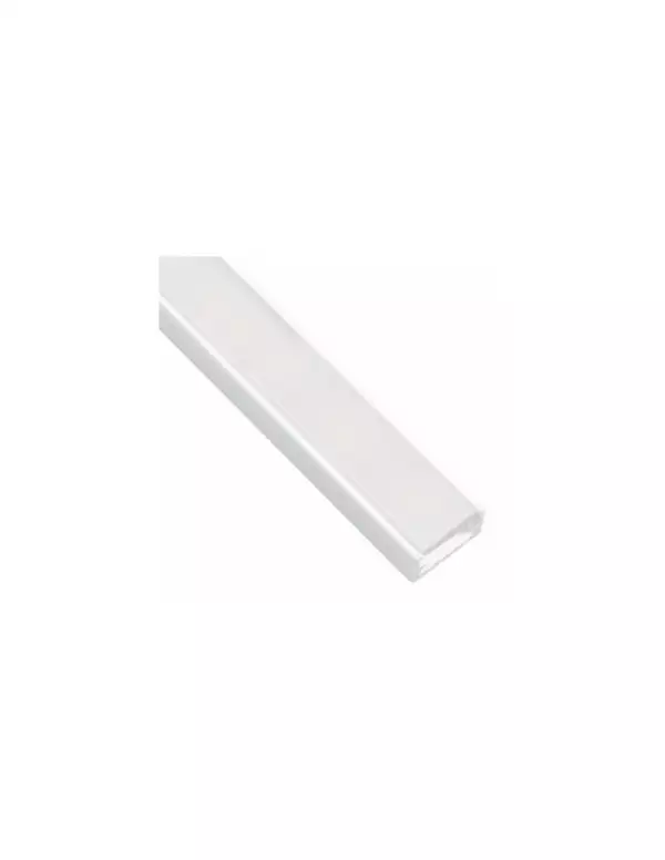Profile Alu plat blanc pour bande LED (Profilé aluminium pour rubans LED / Ruban LED et Bande LED)