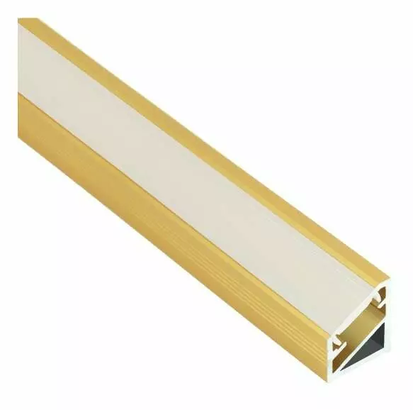 Profile Alu Angle Or pour Bande LED 2 m (Profilé aluminium pour rubans LED / Ruban LED et Bande LED)