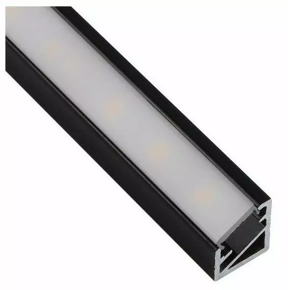 Profilé LED Aluminium 2 Mètres Avec Couverture Transparente – Pour Bandes LED 12 Mm – Neuf