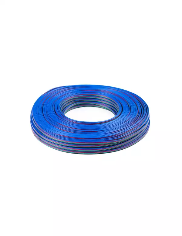 Cable basse tension RGB 4x0.35 mm² 100 mètres (Drivers LED - transformateurs / Ruban LED et Bande LED)