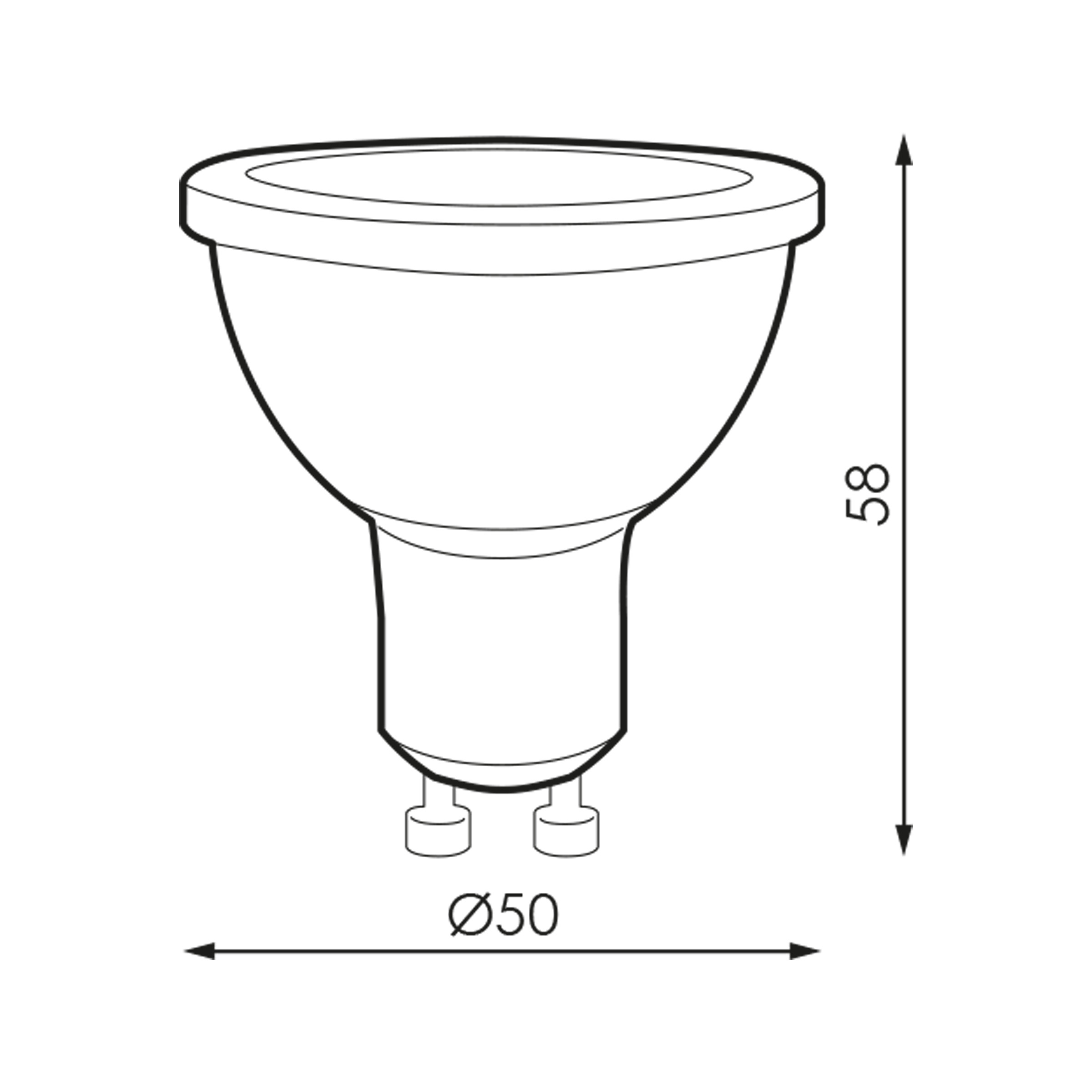 PRILUX Ampoule LED GU10 4000K 6W ICON EVO SMART 230V 60° ERP ...