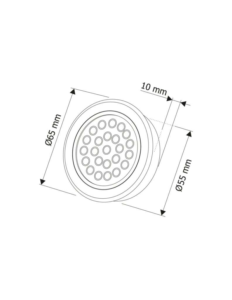 Led Diam Spot LED 12V 4000K rétrofit diam 65 mm encastrement 55 mm | PRECISION LED
