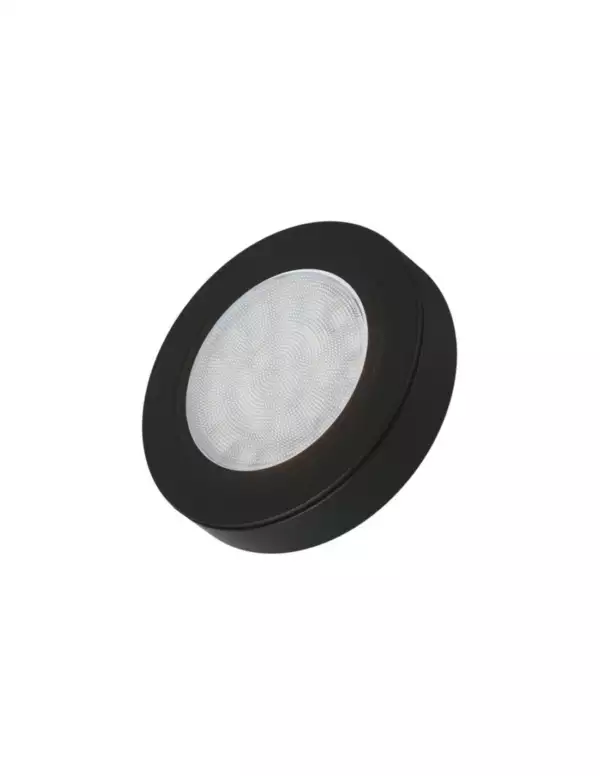 Spot LED 12V noir 3000K rétrofit saillie diam 65 mm encast 55 mm (LED agencement et cuisine / Ruban LED et Bande LED)