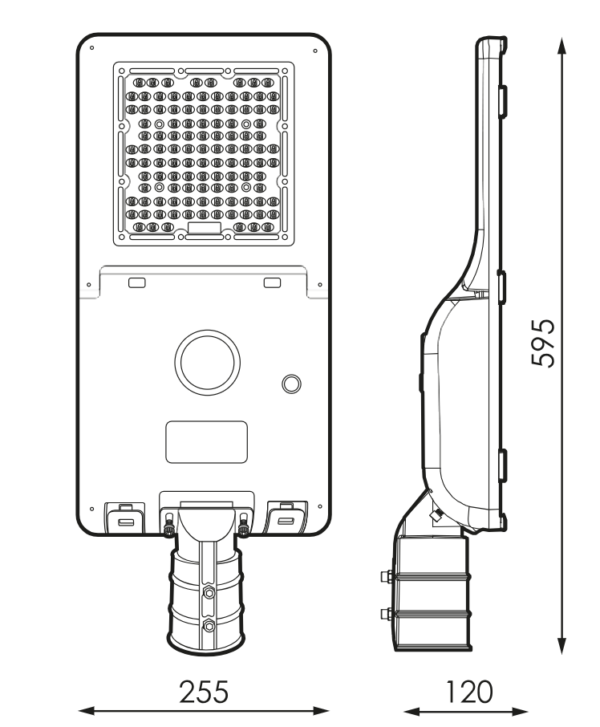 Luminaire solaire 30W pour mât ou crosse – Image 2