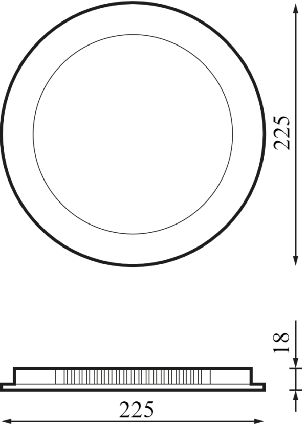 Slim downlight 225 mm 4000K – Image 2