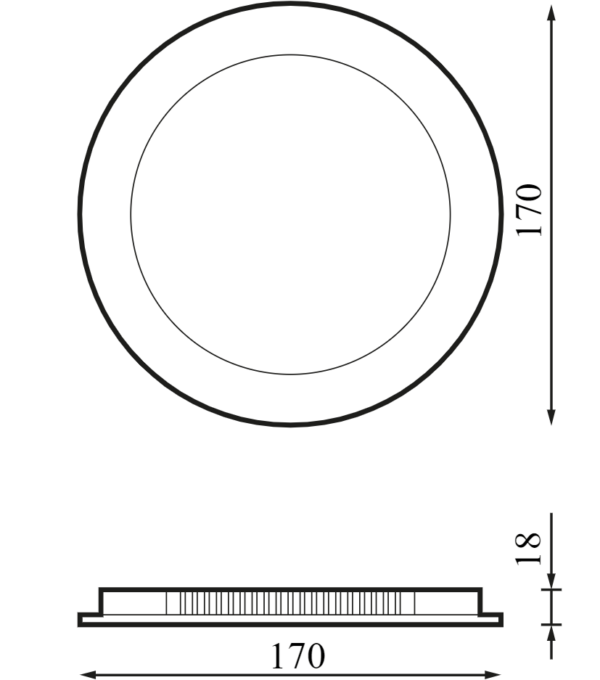 Slim downlight 175 mm 3000K – Image 2