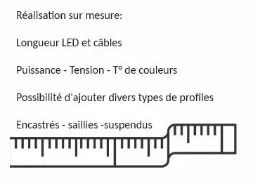 Bande LED sur mesure (Rubans et profilés sur mesure / Ruban LED et Bande LED)