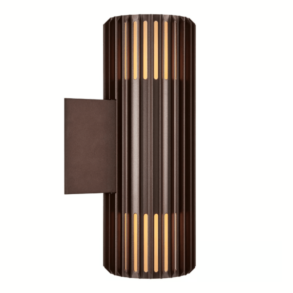 Applique murale Aludra marron métalisé E27 IP54 – Image 3