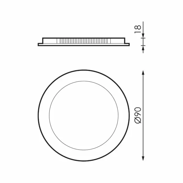 Slim downlight 115 mm 3000K – Image 2