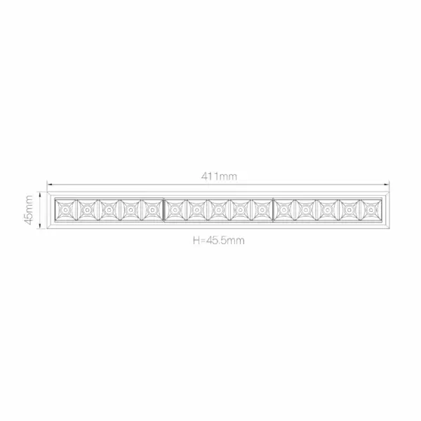 Spot encastrable modulaire 15-30 W noir UGR14 TUYA – Image 5