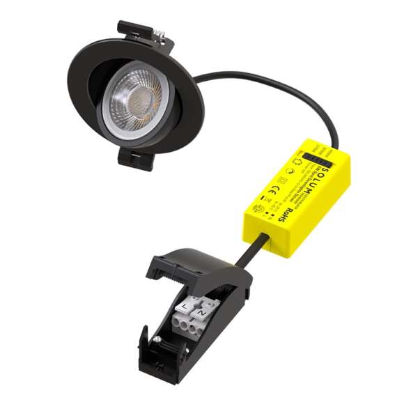 Spot étanche orientable noir – Image 2