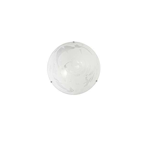 LUCE AMBIENTE E DESIGN Plafonnier alabastro en verre blanc 30 cm (Plafonnier / Éclairage intérieur LED)
