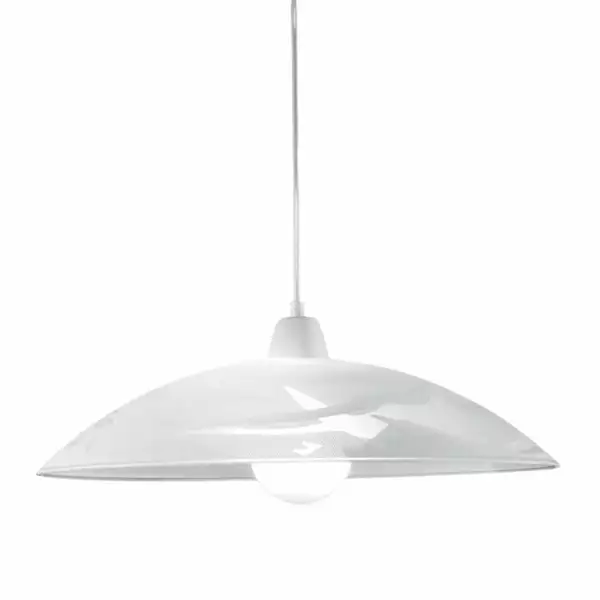 LUCE AMBIENTE E DESIGN Plafonnier Alabastro en verre blanc 50 cm (Plafonnier / Éclairage intérieur LED)