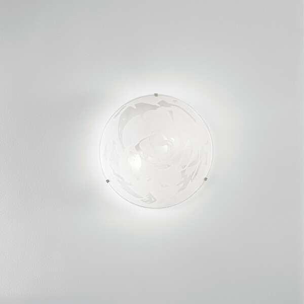 Plafonnier alabastro en verre blanc 30 cm – Image 2