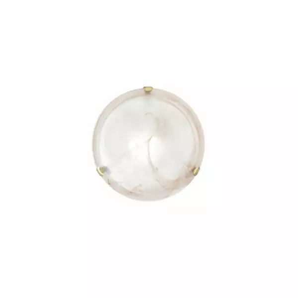 LUCE AMBIENTE E DESIGN Plafonnier duna en verre tabac 30 cm (Plafonnier / Éclairage intérieur LED)