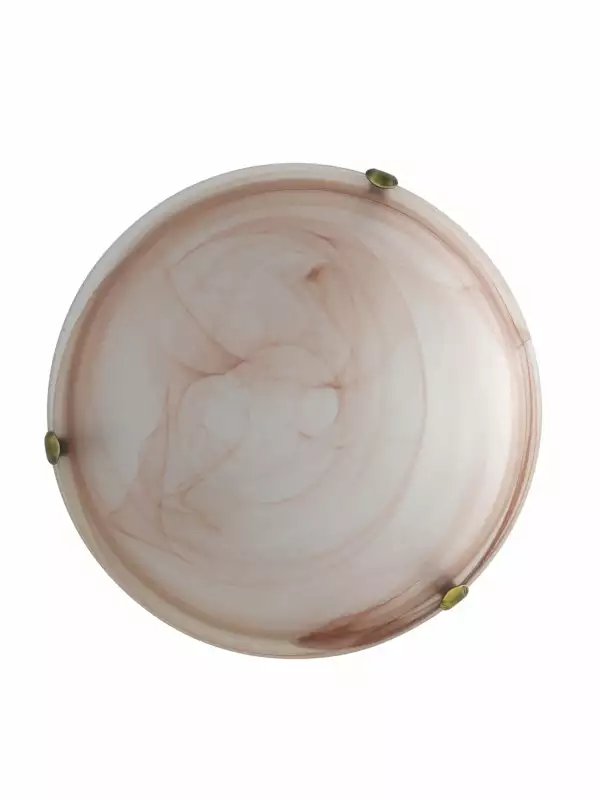 LUCE AMBIENTE E DESIGN Plafonnier DUNA en verre tabac 40 cm (Plafonnier / Éclairage intérieur LED)