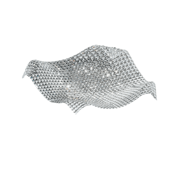 LUCE AMBIENTE E DESIGN Plafonnier RUMBA en cristal transparent avec neuf ampoules G9 (Plafonnier / Éclairage intérieur LED)