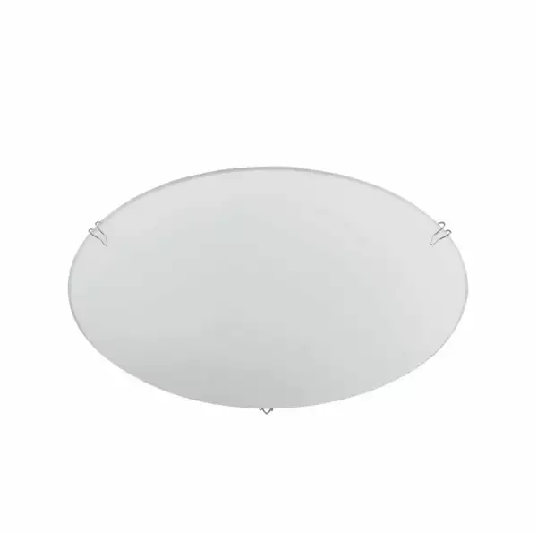 LUCE AMBIENTE E DESIGN Plafonnier EGIZIA en verre blanc 25 cm (Plafonnier / Éclairage intérieur LED)