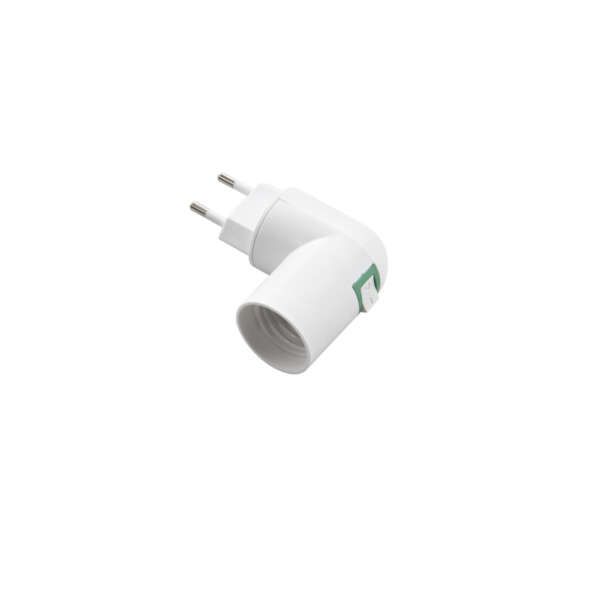 Prise Union Européenne avec adaptateur E27 pour lampe de secours – Image 2