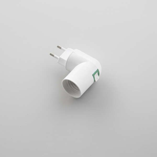 Prise Union Européenne avec adaptateur E27 pour lampe de secours – Image 3