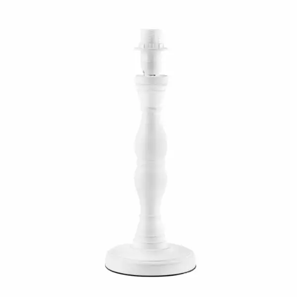LUCE AMBIENTE E DESIGN Pied de lampe de table SWEET en bois blanc 30 cm (Lampes de table / Éclairage décoratif)
