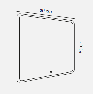 Miroir rétroéclairé 60 x 80 cm – Image 5