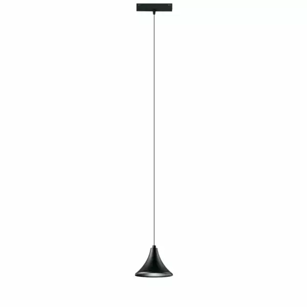 INTEC Rail de suspension DaVinci 48V en aluminium noir 8W lumière chaude 3000K 15 cm (Suspensions Design & Déco / Éclairage intérieur LED)