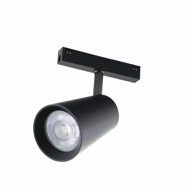 INTEC Davinci éclairage sur rail 48V noir 30W 3000K (lumière chaude) (Spot LED sur rails / Éclairage intérieur LED)
