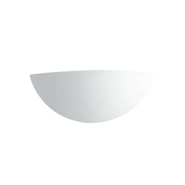LUCE AMBIENTE E DESIGN Applique ABEL en plâtre blanc à peindre 13 x 17 x 41 cm (Applique murale / Éclairage intérieur LED)