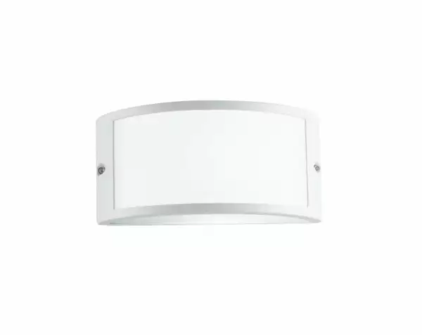 INTEC Applique d'extérieur Austin en aluminium blanc et diffuseur en polycarbonate (Appliques extérieures / Éclairage extérieur LED)
