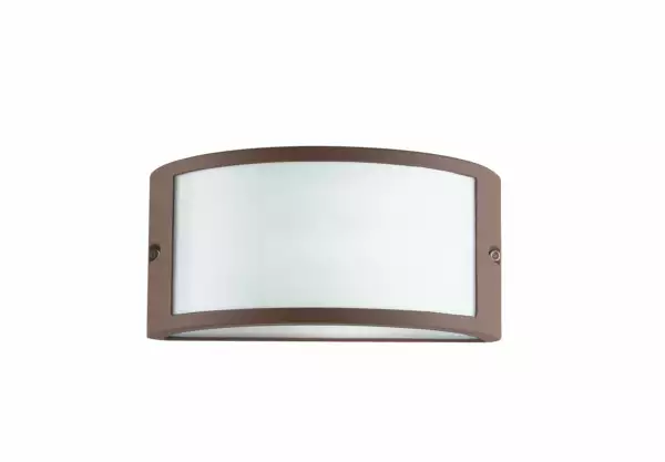 INTEC Applique d'extérieur AUSTIN en aluminium bronze et diffuseur en polycarbonate (Appliques extérieures / Éclairage extérieur LED)