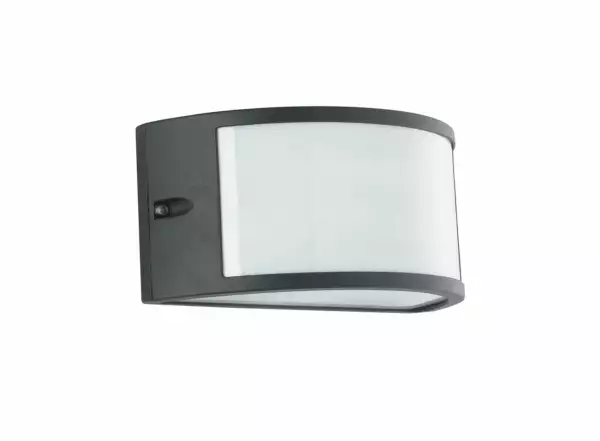 INTEC Applique d'extérieur AUSTIN en aluminium noir et diffuseur en polycarbonate (Appliques extérieures / Éclairage extérieur LED)
