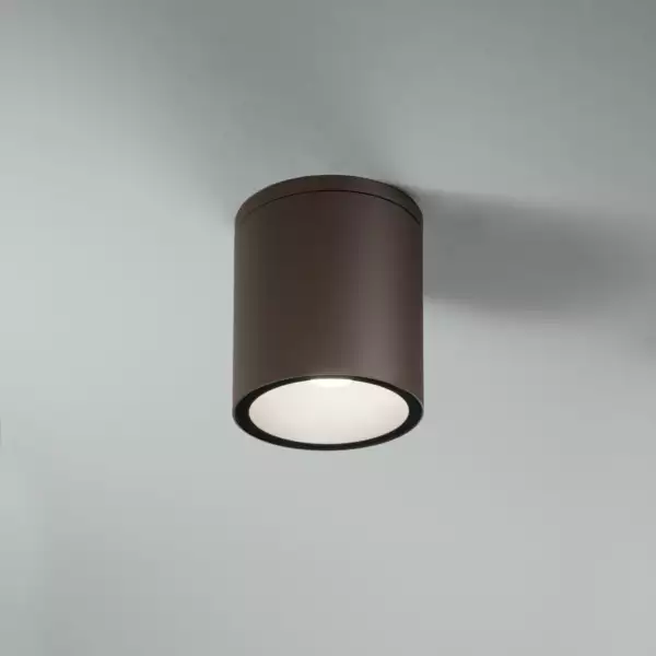 Plafonnier extérieur carré CITIZEN en aluminium bronze – Image 2