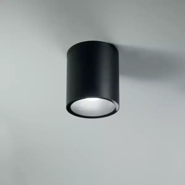 Plafonnier extérieur cylindrique CITIZEN en aluminium noir – Image 3