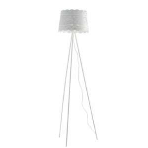 LUCE AMBIENTE E DESIGN Lampadaire Cluny en métal blanc mat (Lampadaires / Éclairage décoratif)