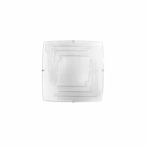 LUCE AMBIENTE E DESIGN Plafonnier concept en verre blanc 30 cm (Plafonnier / Éclairage intérieur LED)