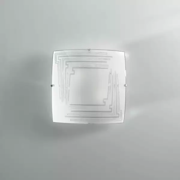 Plafonnier concept en verre blanc 30 cm – Image 2