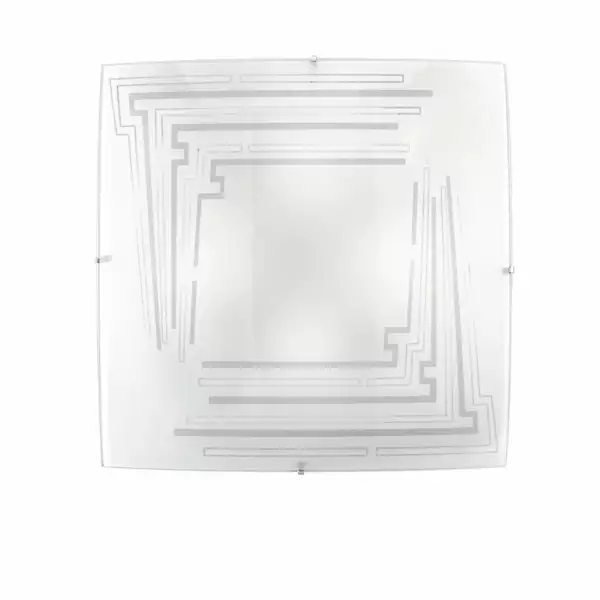 LUCE AMBIENTE E DESIGN Plafonnier concept en verre blanc 50 cm (Plafonnier / Éclairage intérieur LED)