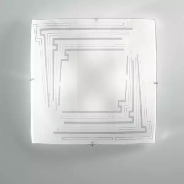 Plafonnier concept en verre blanc 50 cm – Image 2