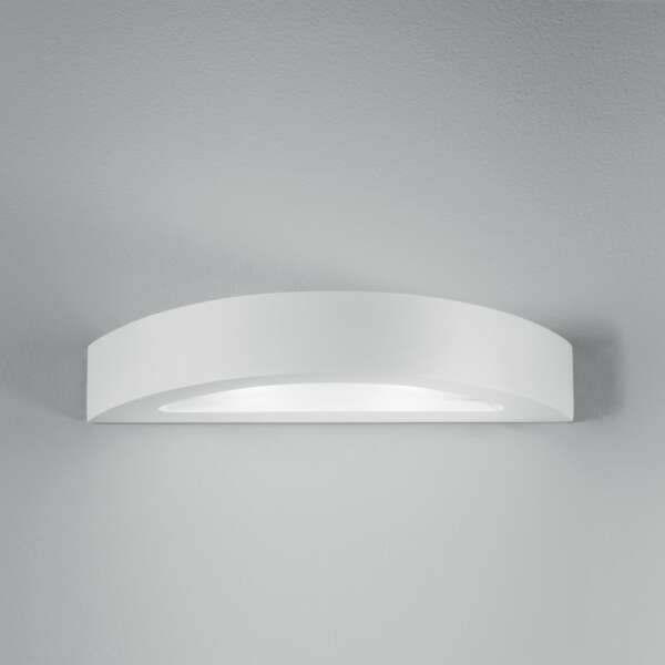 Applique Cortina en plâtre blanc à peindre avec double diffuseur 42 cm – Image 2