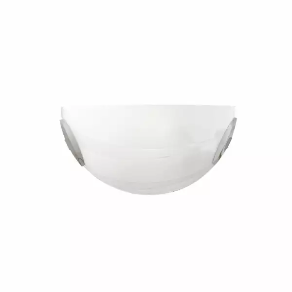 LUCE AMBIENTE E DESIGN Applique cri en verre blanc 30 x 15 cm (Applique murale / Éclairage intérieur LED)