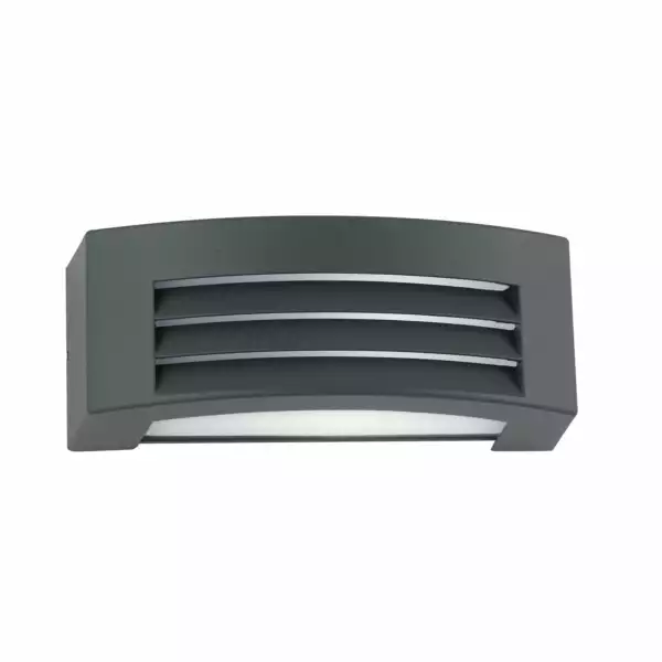 INTEC Applique d'extérieur DENVER en aluminium anthracite avec diffuseur à grille (Appliques extérieures / Éclairage extérieur LED)