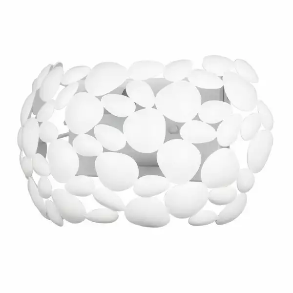 LUCE AMBIENTE E DESIGN Applique DIONISO en métal blanc (Applique murale / Éclairage intérieur LED)