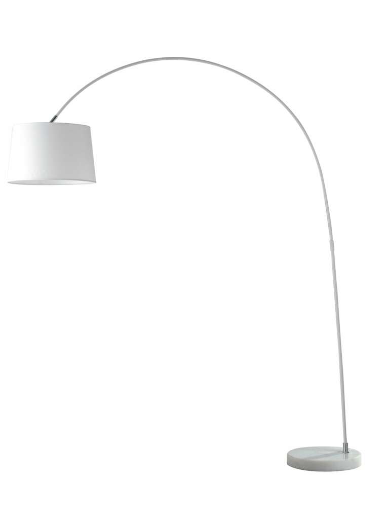 LUCE AMBIENTE E DESIGN Lampadaire courbé DREAM en métal blanc avec — free download