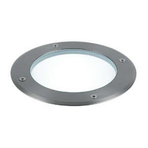 INTEC Drive extérieur piétonnier en acier inoxydable rond avec connexion E27 (Encastres de sol / Éclairage extérieur LED)