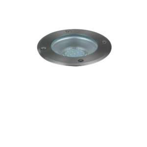 INTEC Drive extérieur piétonnier en acier inoxydable rond de 14 cm (Encastres de sol / Éclairage extérieur LED)