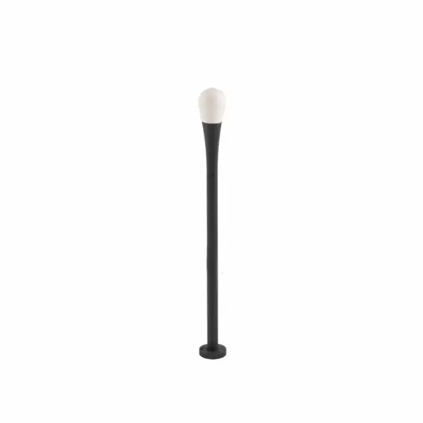 INTEC Borne d'extérieur DROP anthracite avec connexion G9 et piquet de 54 cm inclus (Bornes extérieures LED / Éclairage extérieur LED)