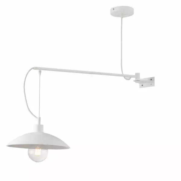 LUCE AMBIENTE E DESIGN Applique ELDORADO style suspension en métal blanc (Applique murale / Éclairage intérieur LED)